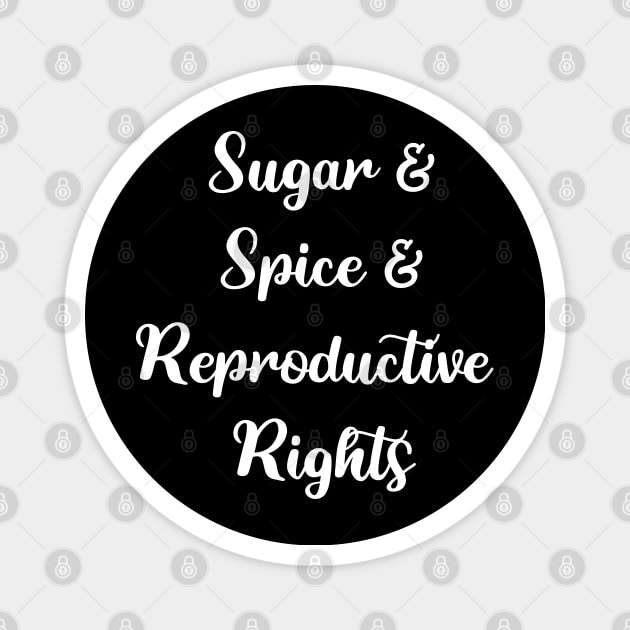 Sugar and Spice and Reproductive Rights Magnet by Fiends